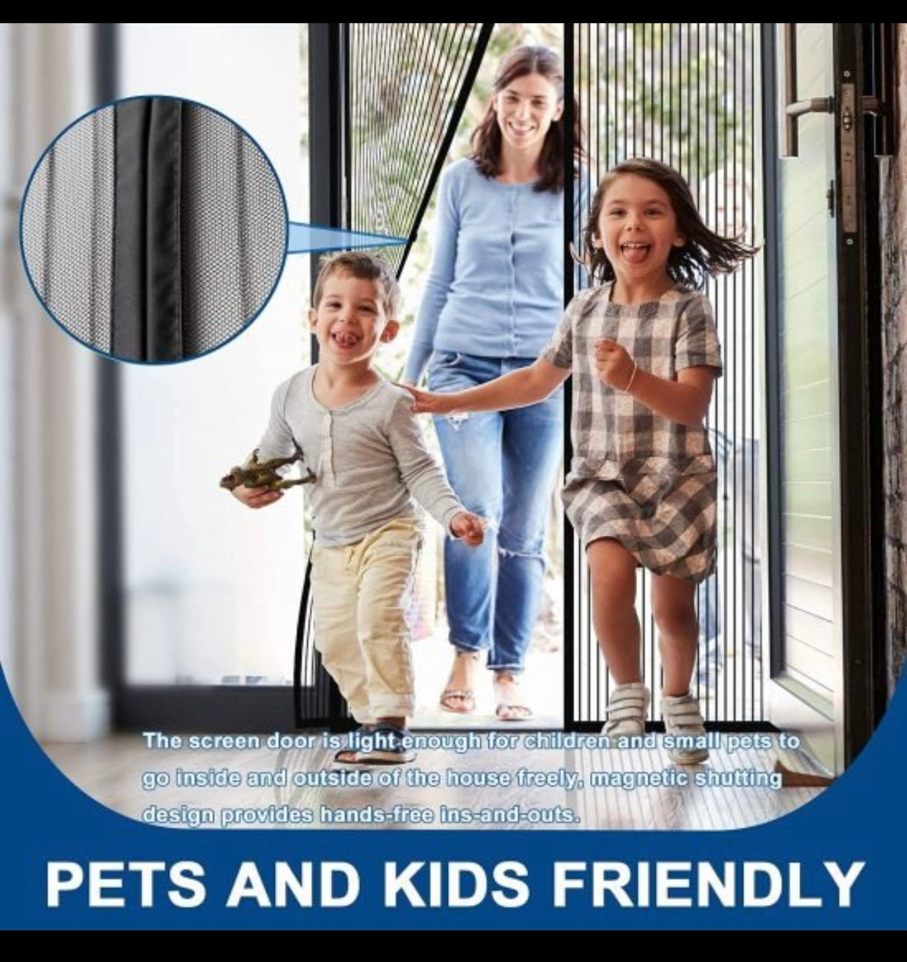 Magic Mesh Magnetic Mosquito Screen Door Net