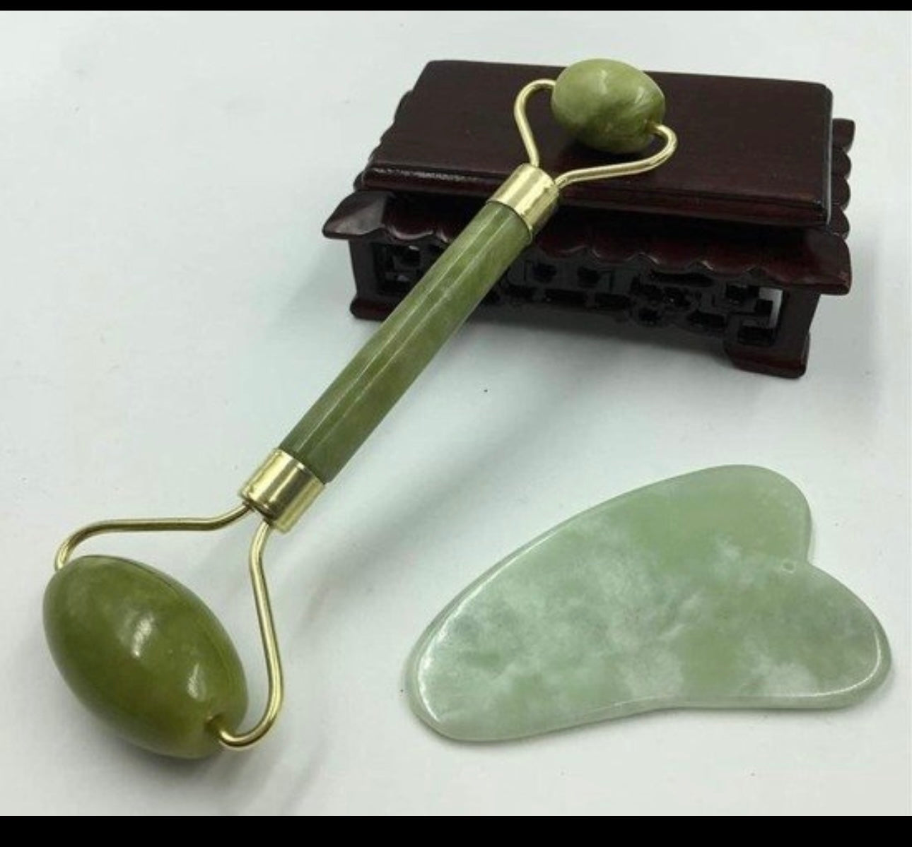 Jade Roller 2 Marble Face Massager