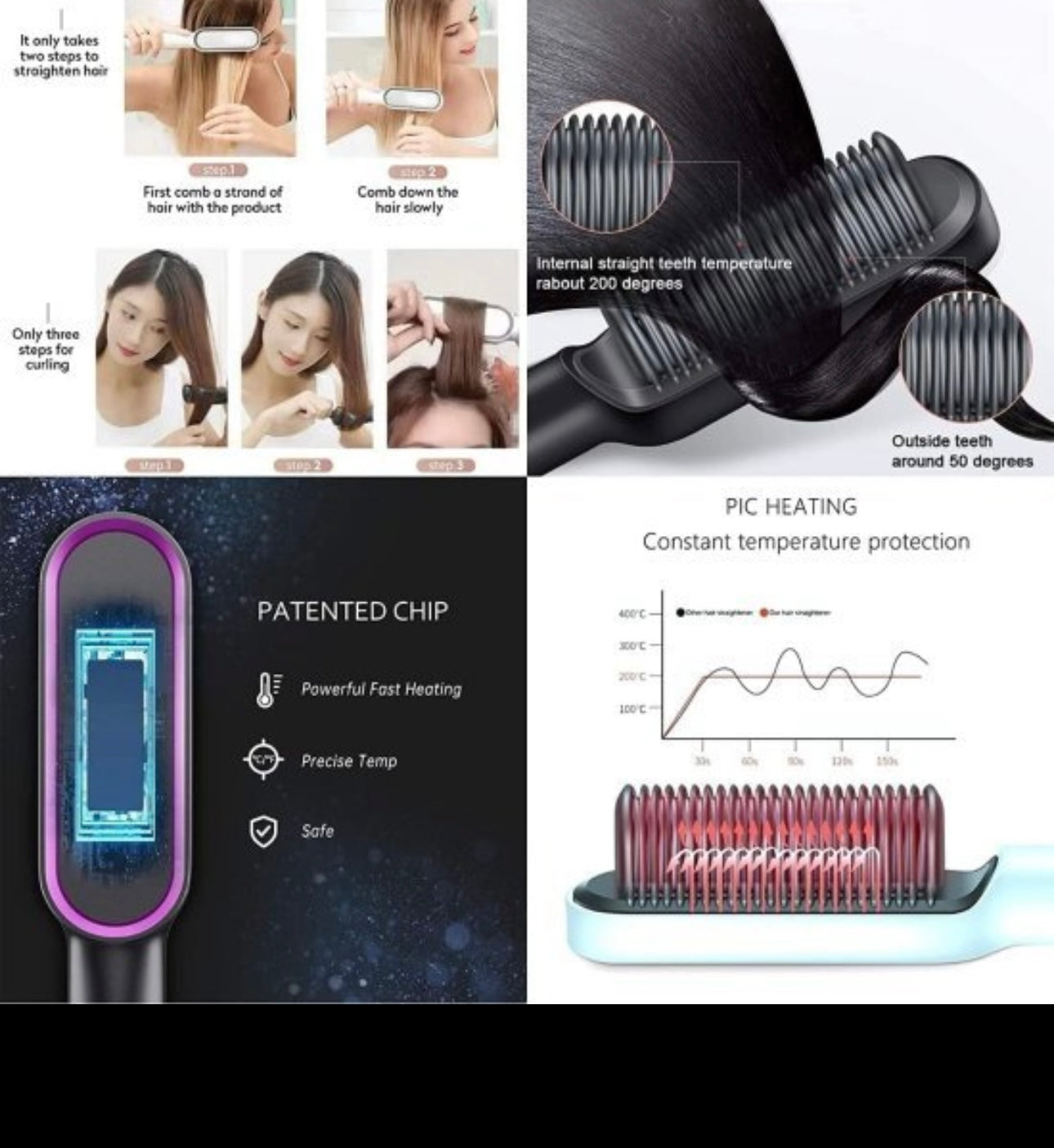 Hair Straightener Comb