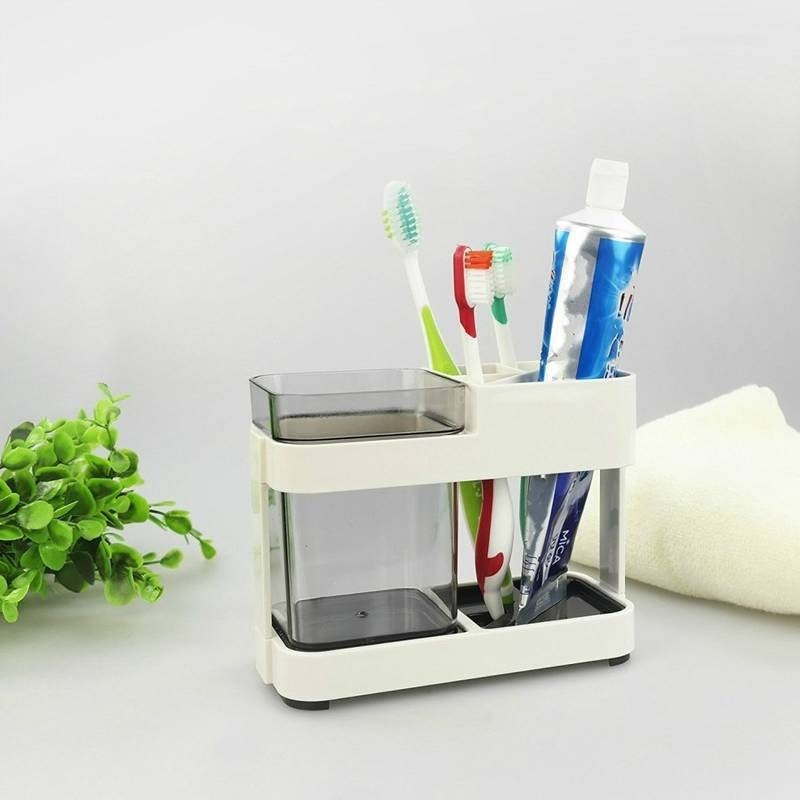 1 Cup Toothbrush Holder Toothpaste Stand