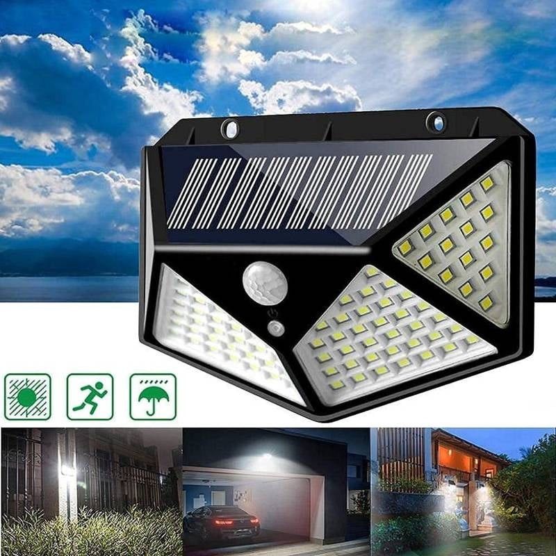 100 Led Motion Sensor Solar Light