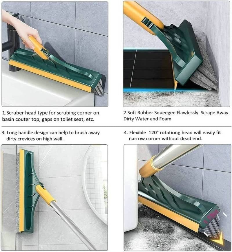 2 in 1 tile cleaning brush