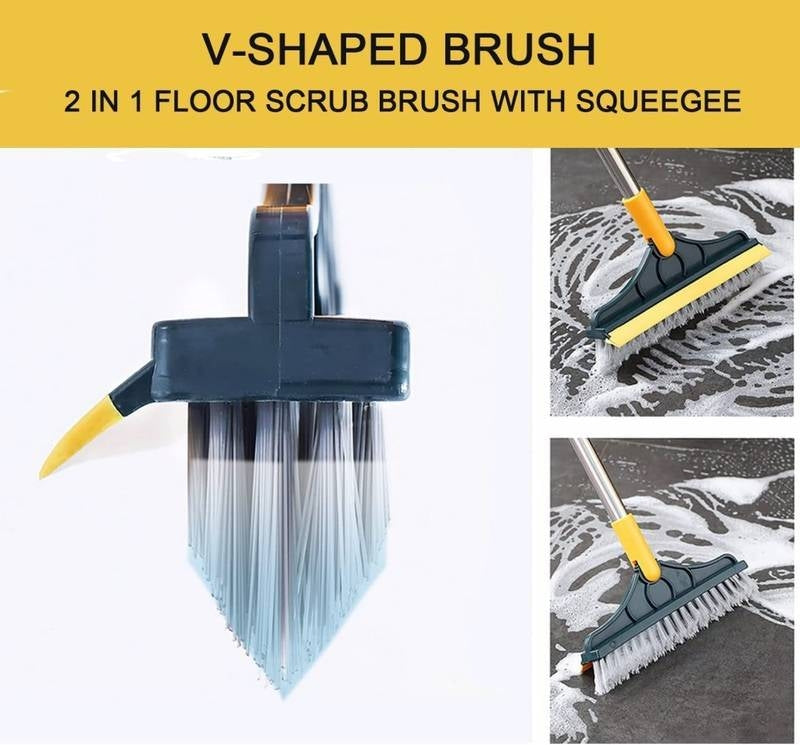 2 in 1 tile cleaning brush