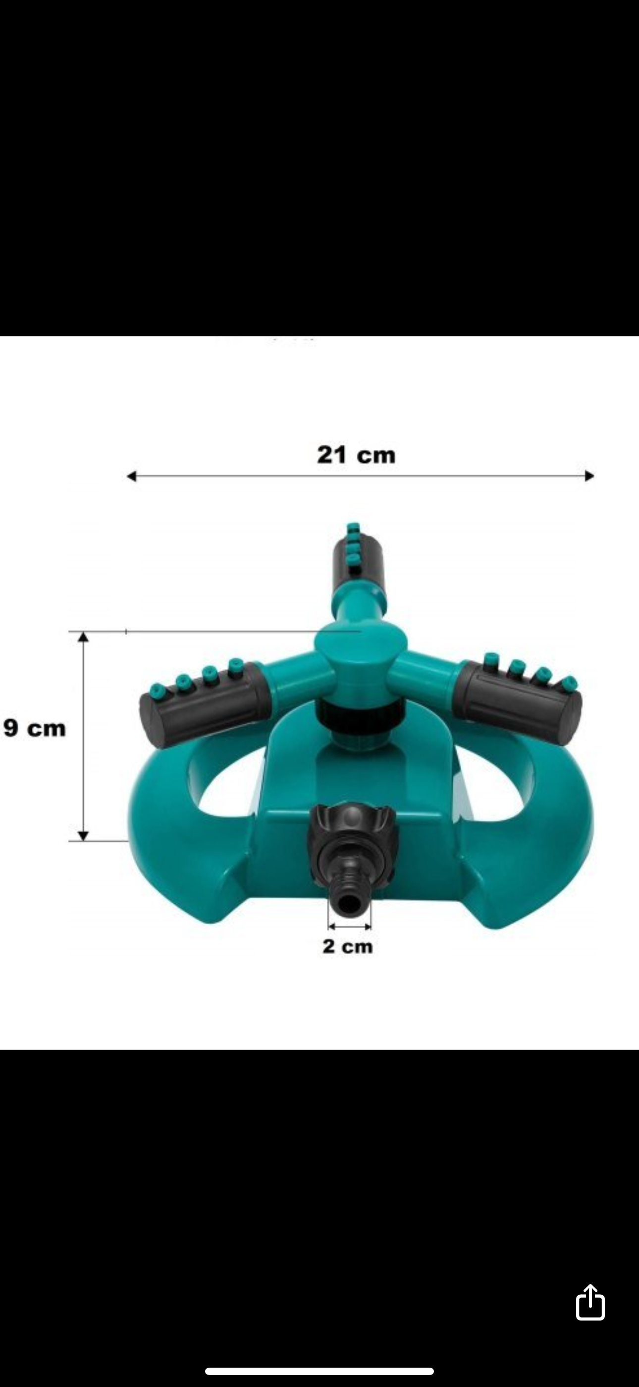 Garden Sprinkler 3 Arm Rotating