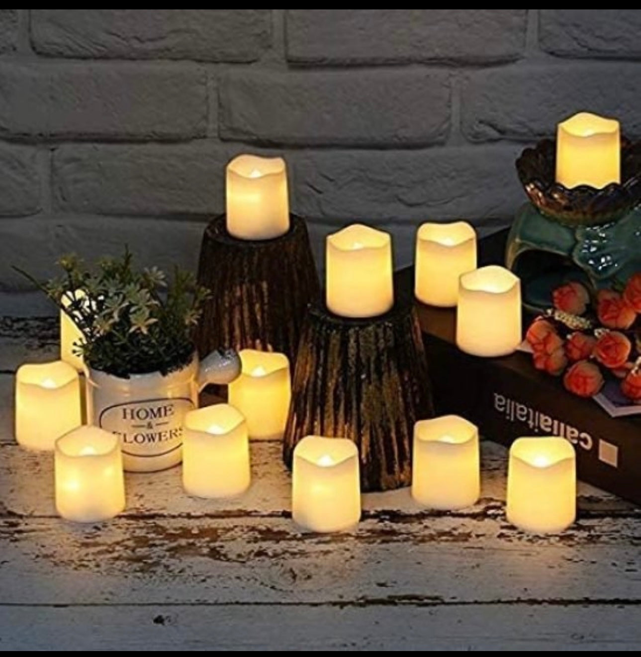 Candle Led Light Battery Operated 10 Pc