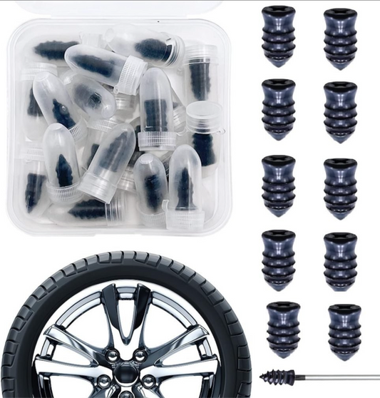 Puncher Screw Vacuum Car Tyre Repair Nail 12 pc