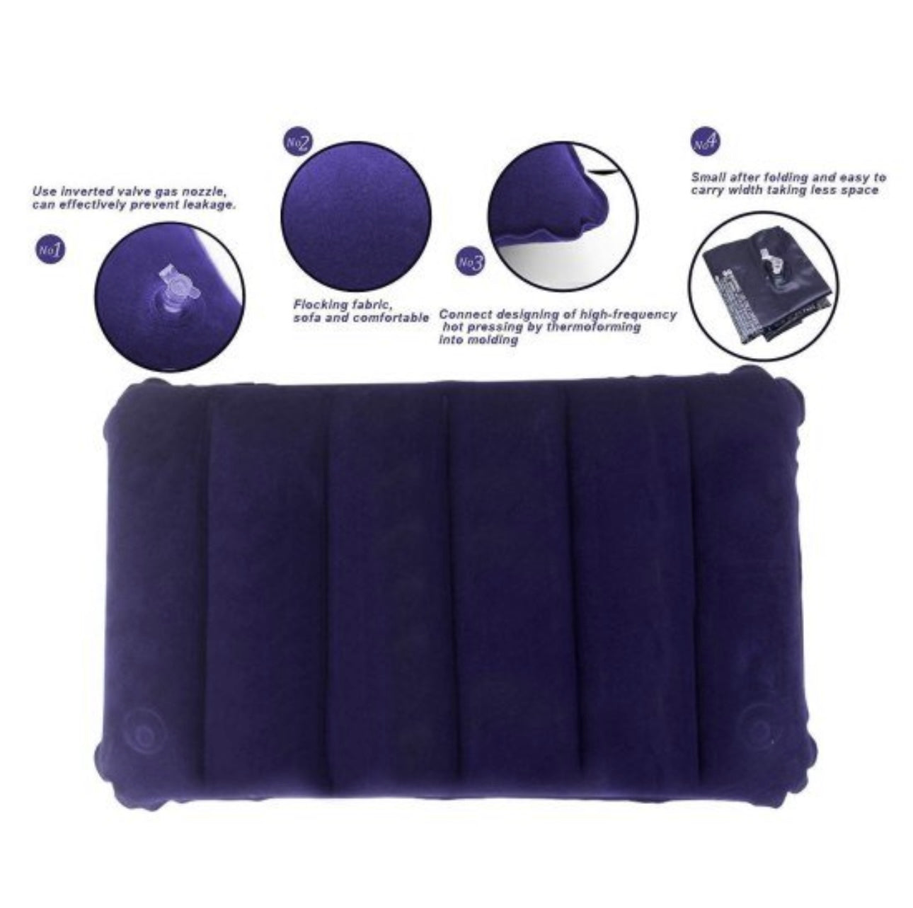 Air Inflammable Velvet Travel Pillow Neck Pillow Intex Pillow