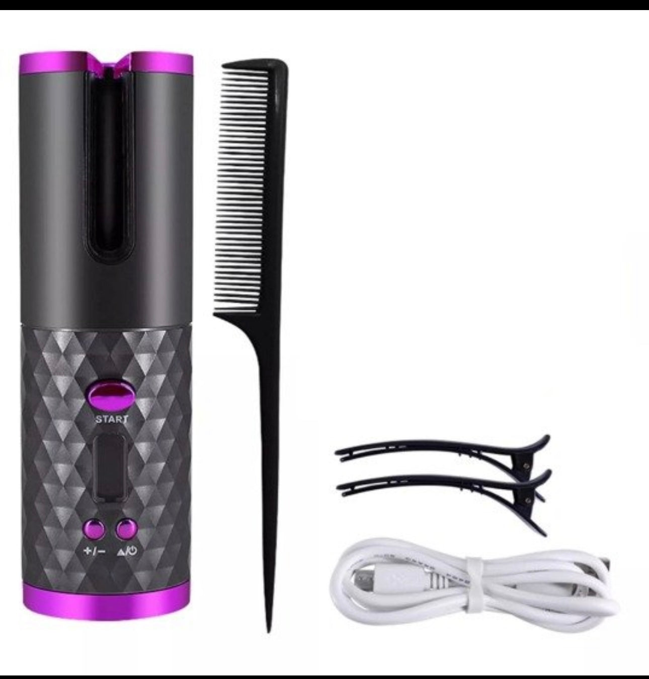 Hair Curler Adjustable Temperature USB Rechargeable