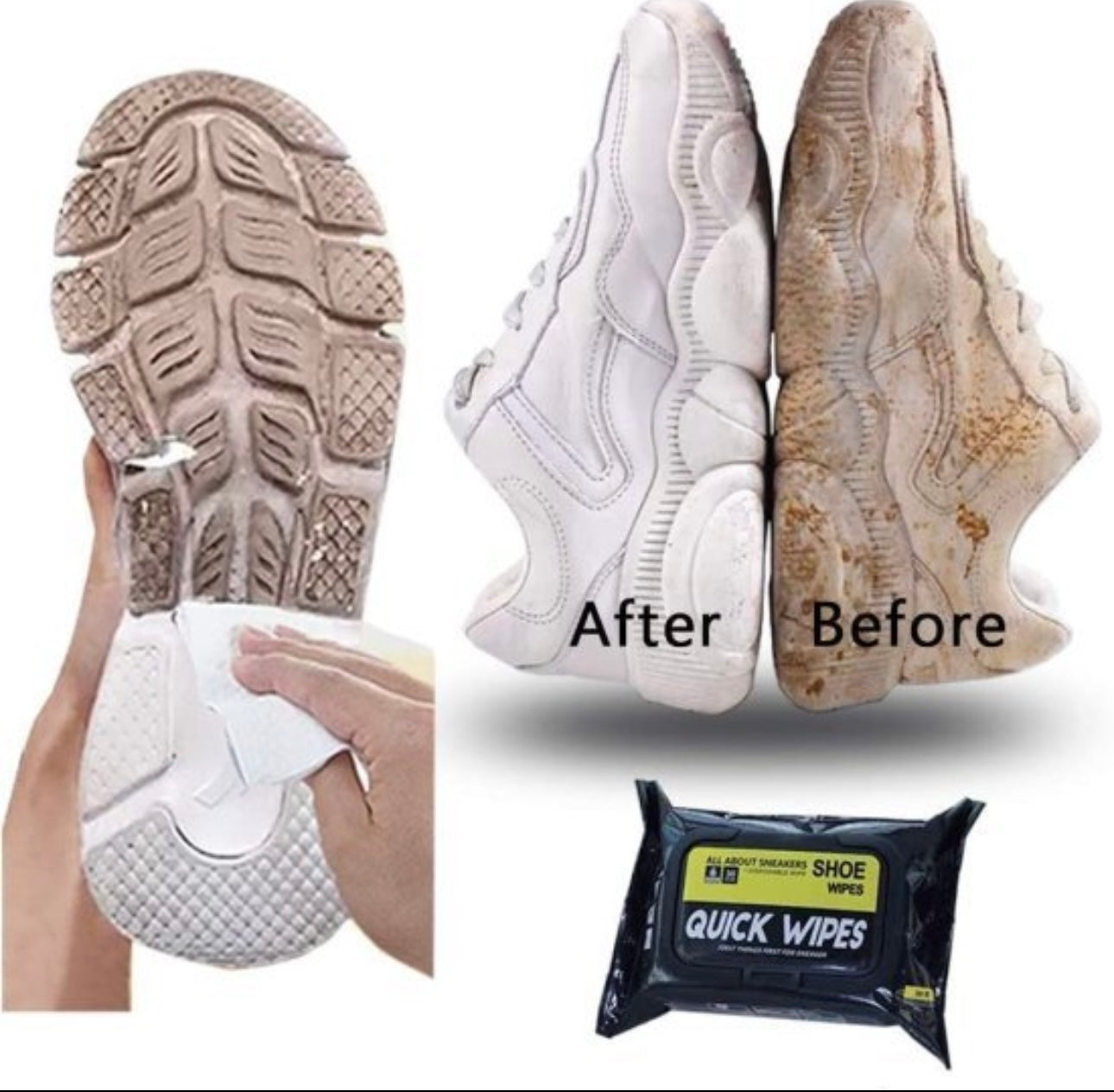 Shoe Wipes Shoe Cleaner 80 Wipes