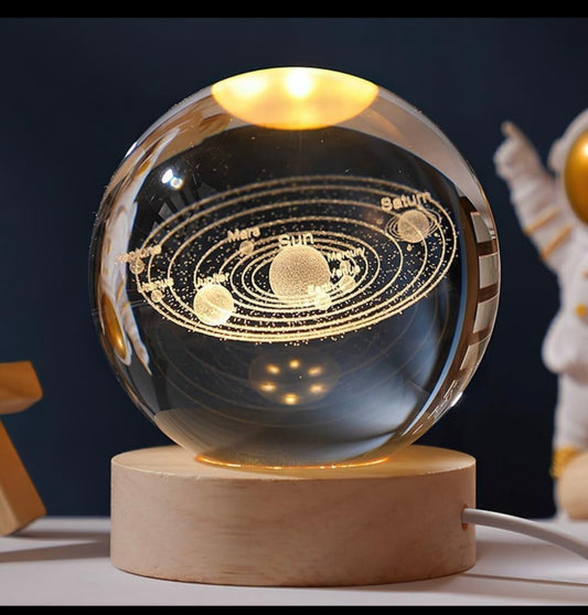 3D Crystal Ball Night Lamp