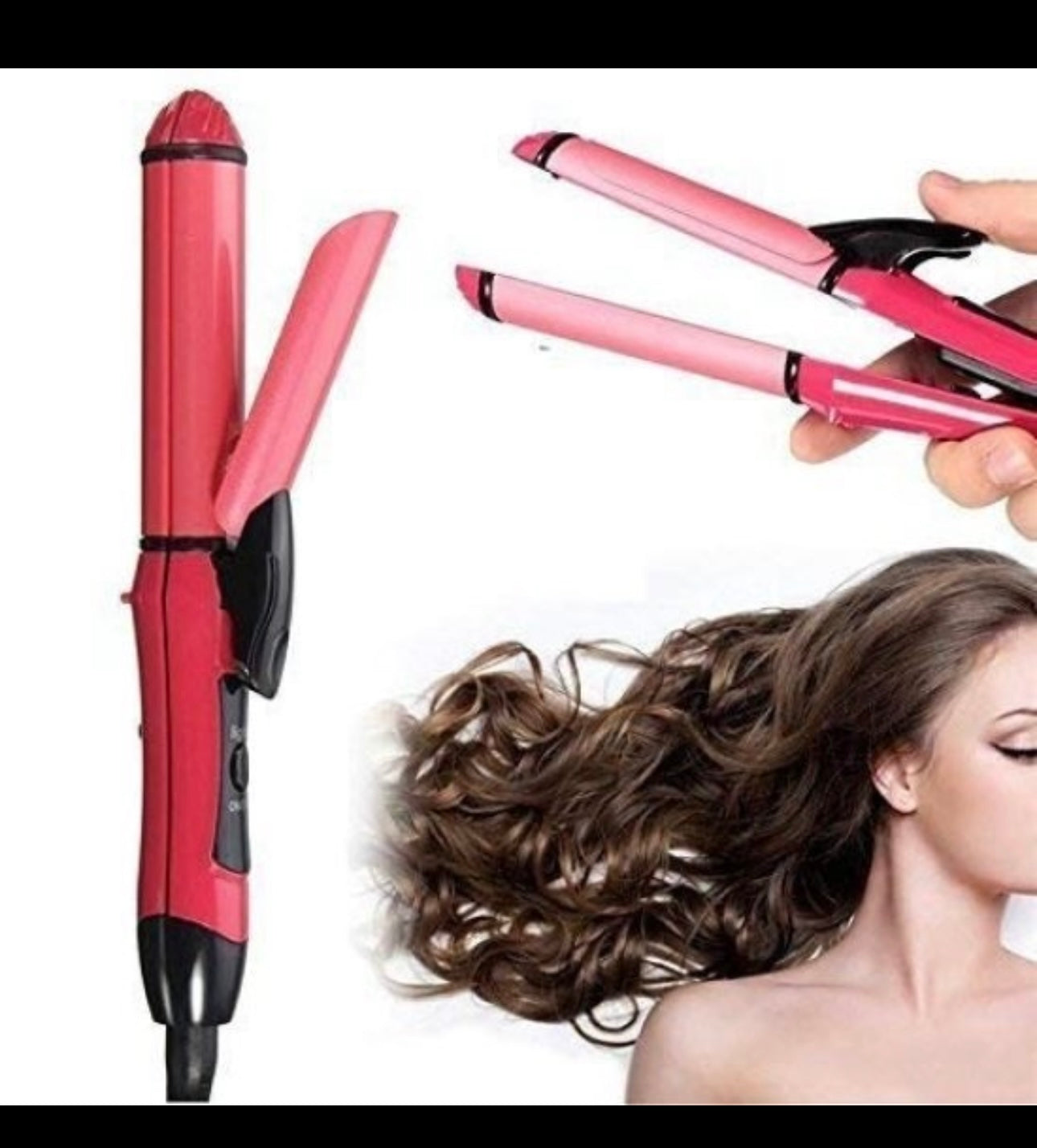 2 in 1 Hair Straightener And Curler