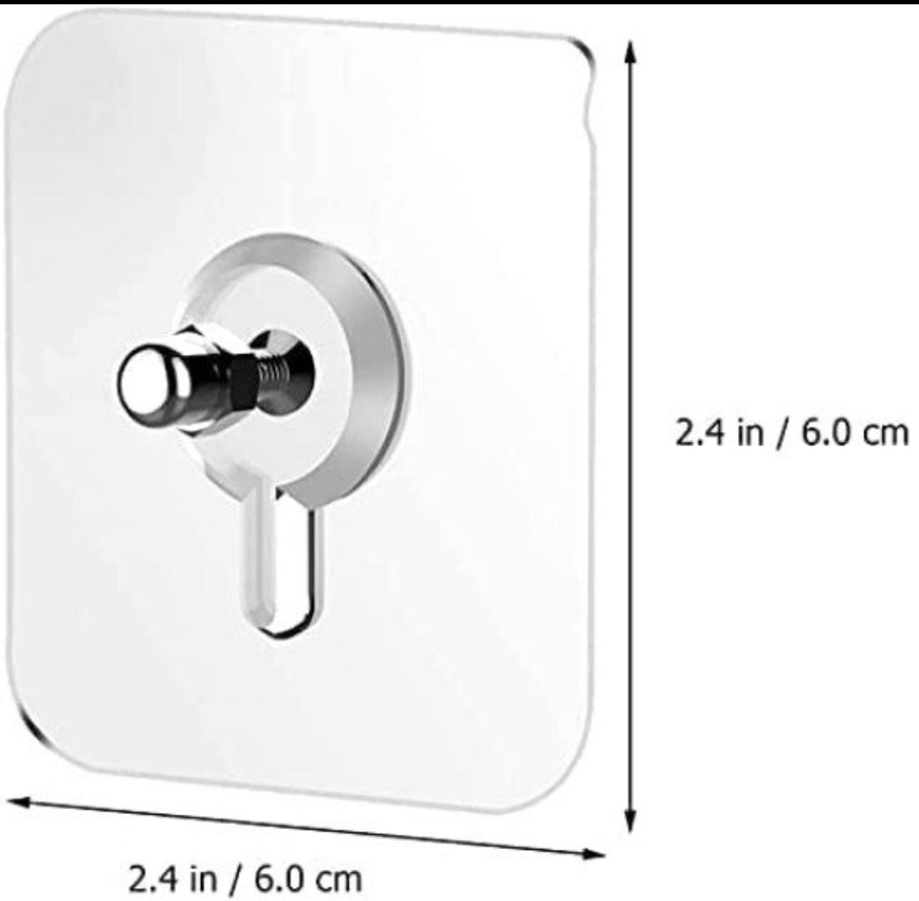 Bolt Sticker Screw Hooks 10 Pc