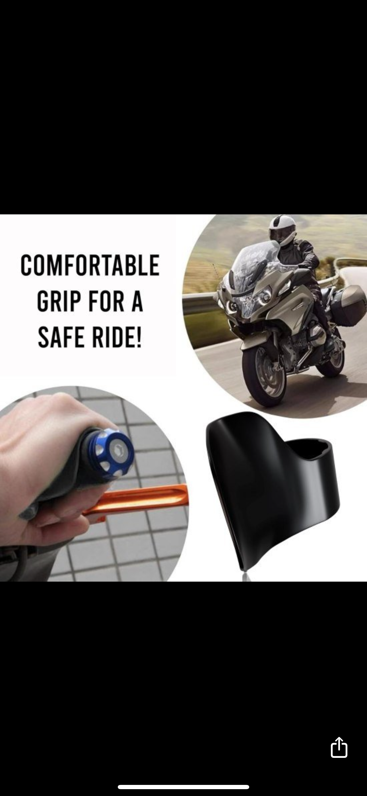 Bike Throttle Cruise Hand Rest Control Grip 2 pc