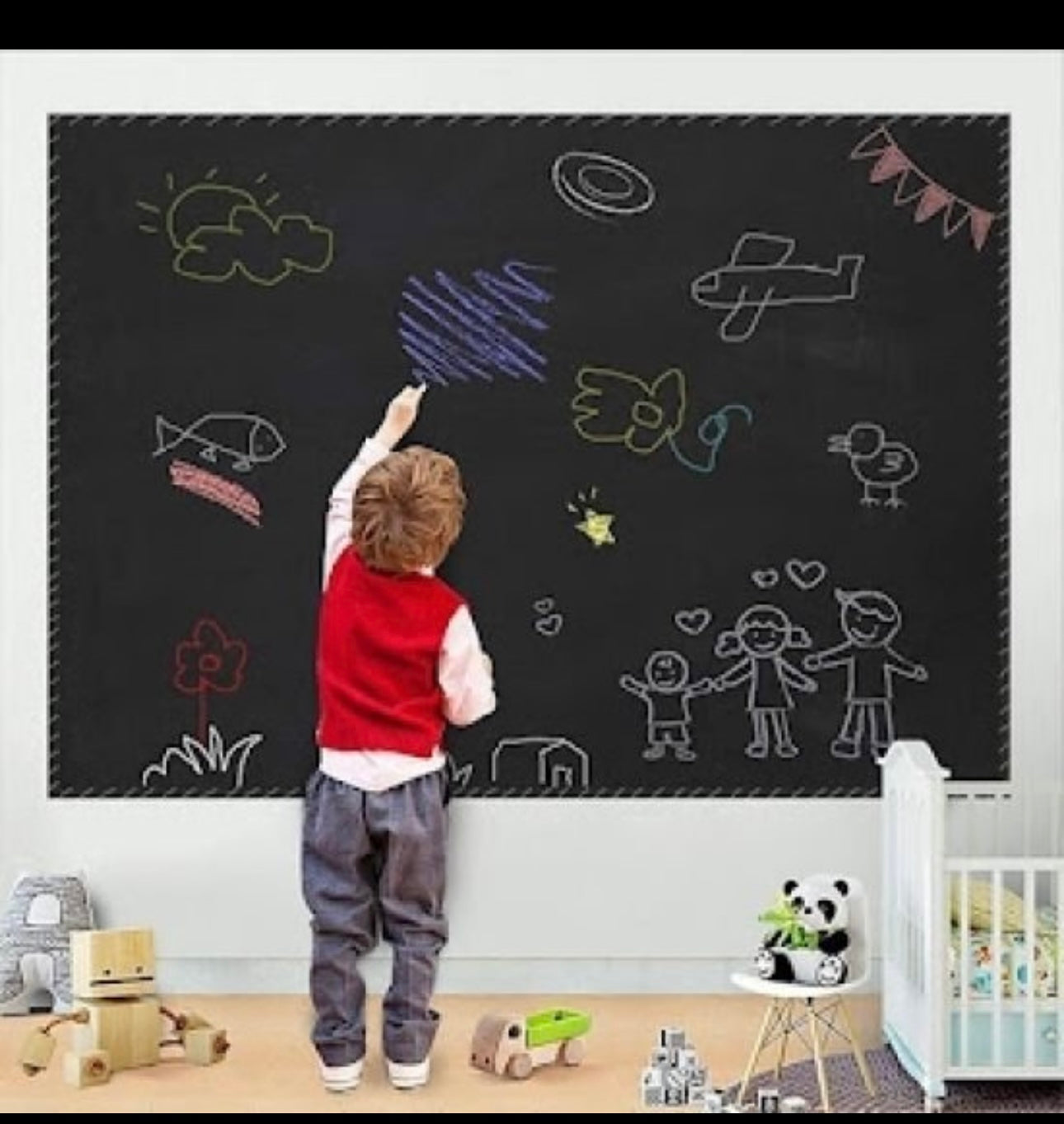 Black Board Sticker 45x200 cm