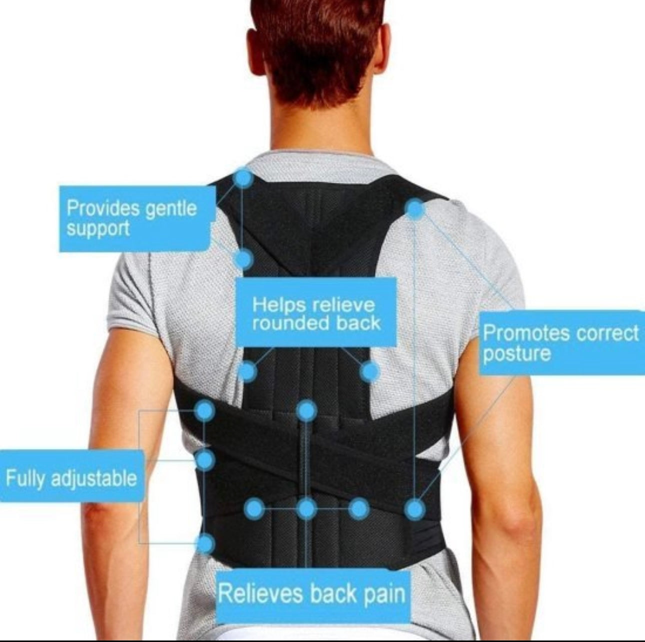 Heavy Back Support Posture Belt For Pain Relief