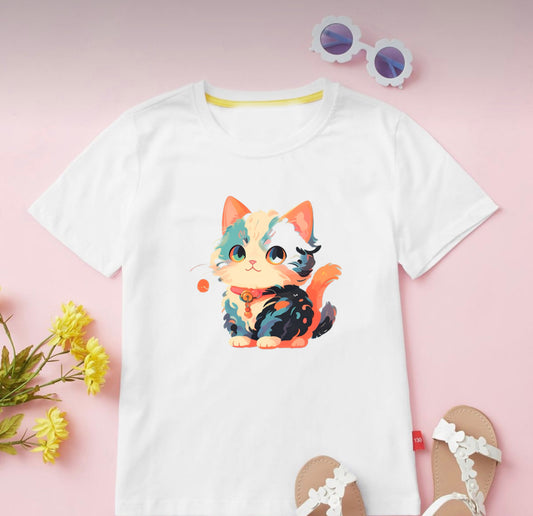 Cartoon Cat T-Shirt