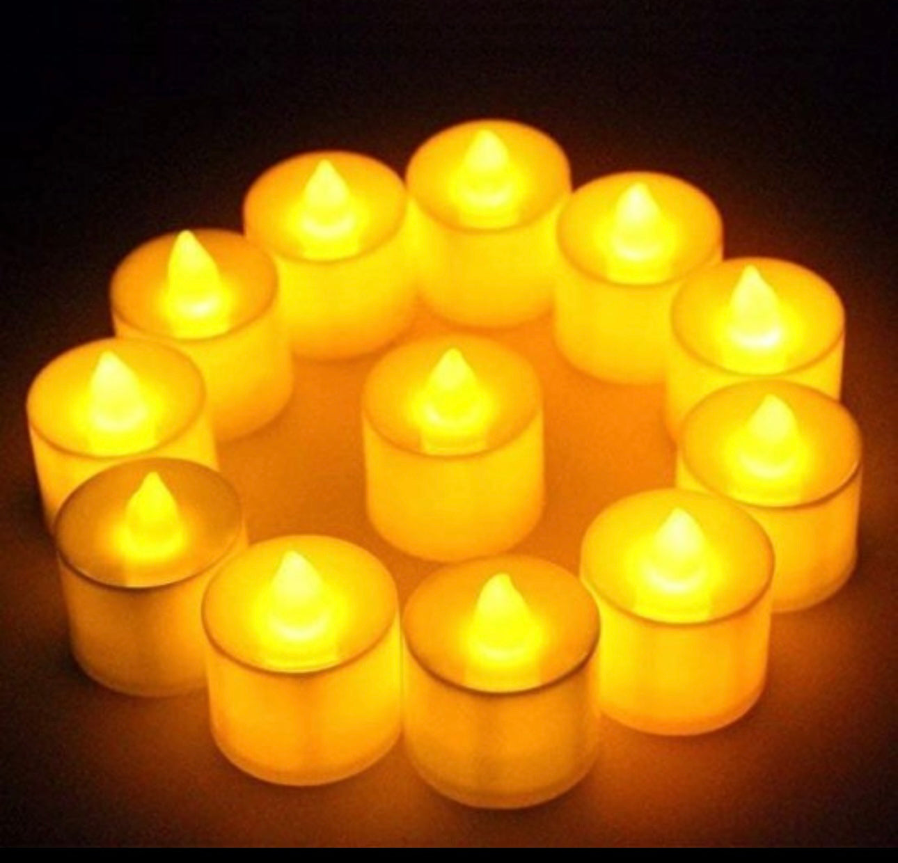 Diya Led Light Battery Operated 10 Pc