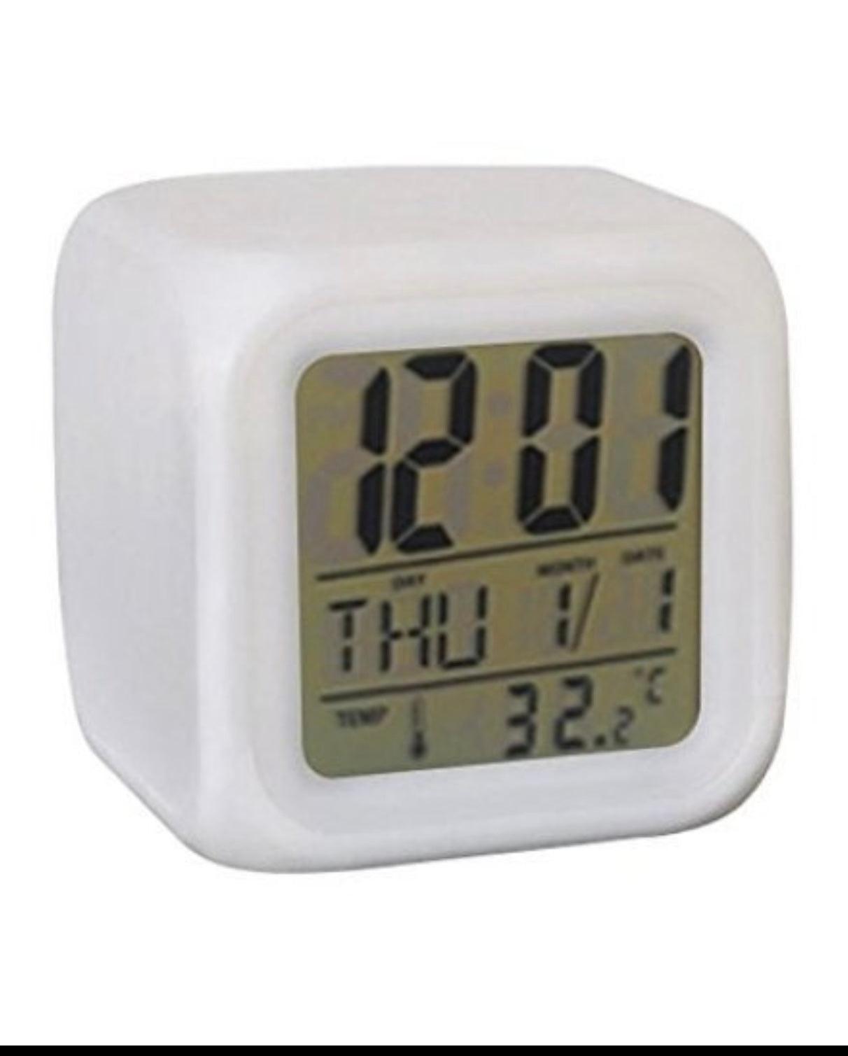 7 Colours Change Digital Clock