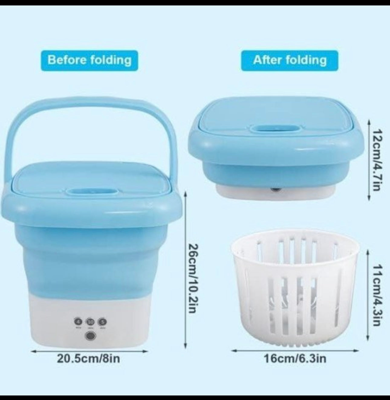 Mini Washing Machines Portable Foldable