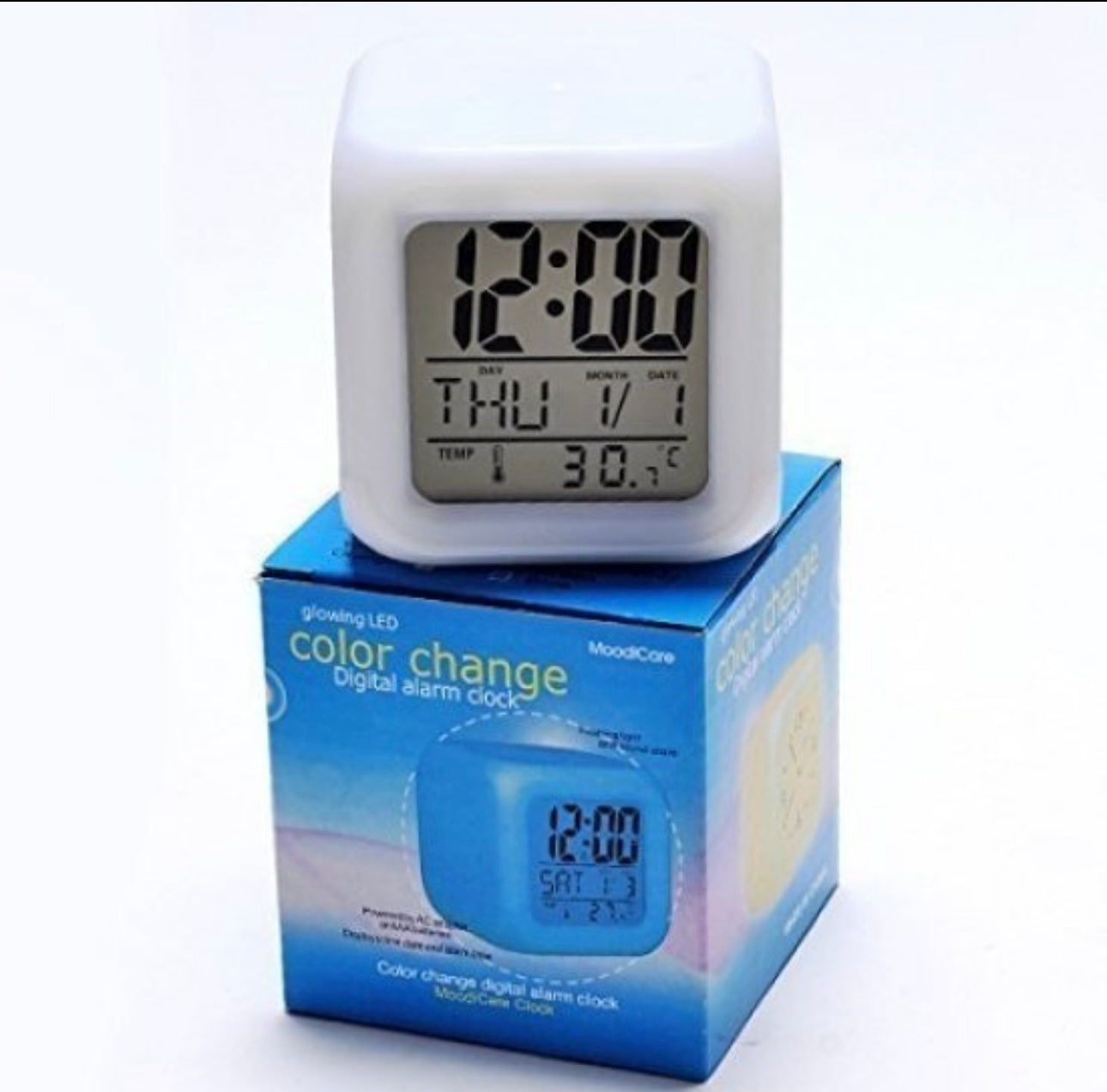 7 Colours Change Digital Clock