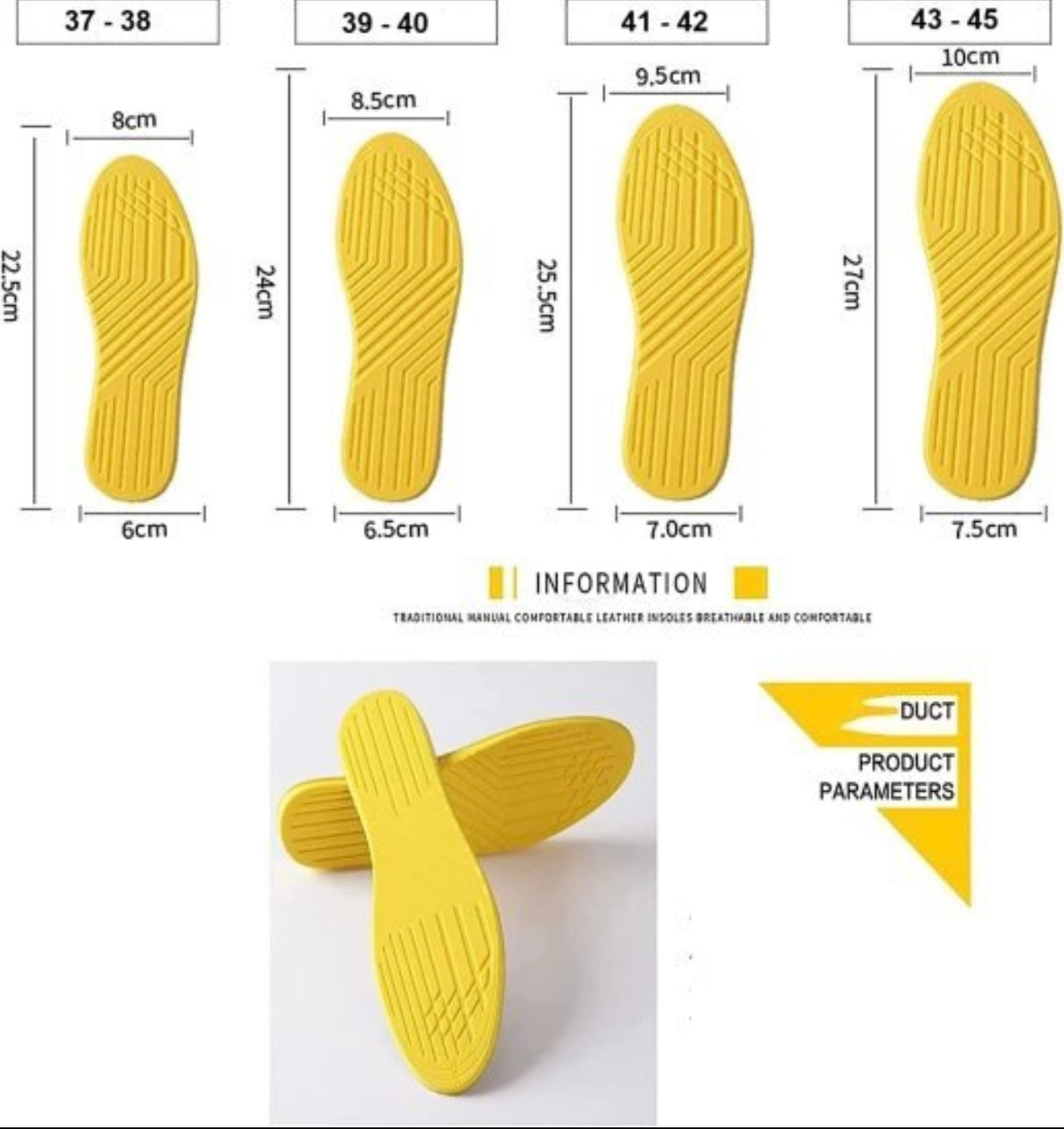 Shoes Replacement Insoles 1 Pair