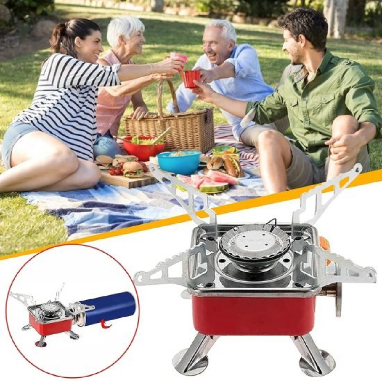 Portable Folding Camping Gas Stove