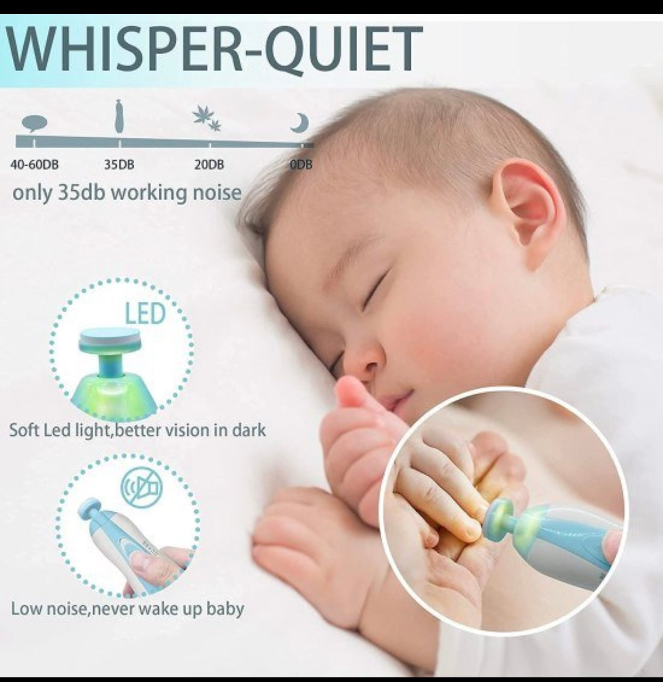 Baby Nail Electric Trimmer Kit