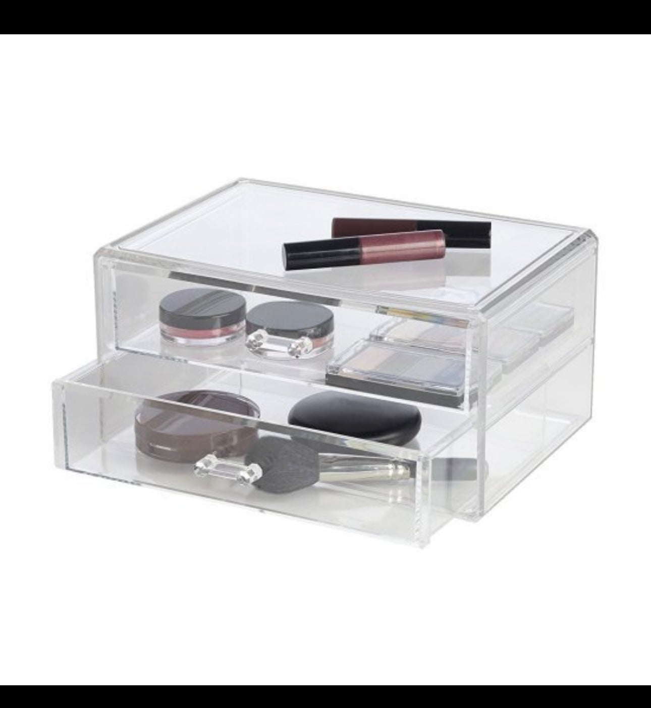 2 Drawers Acrylic Cosmetic Box