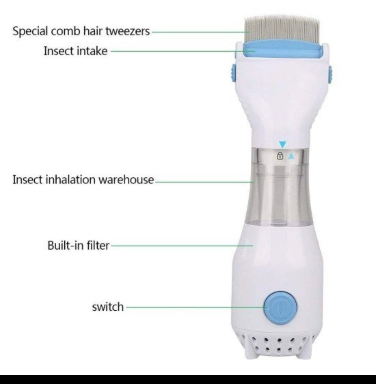 Electrical VComb Head Lice Remover