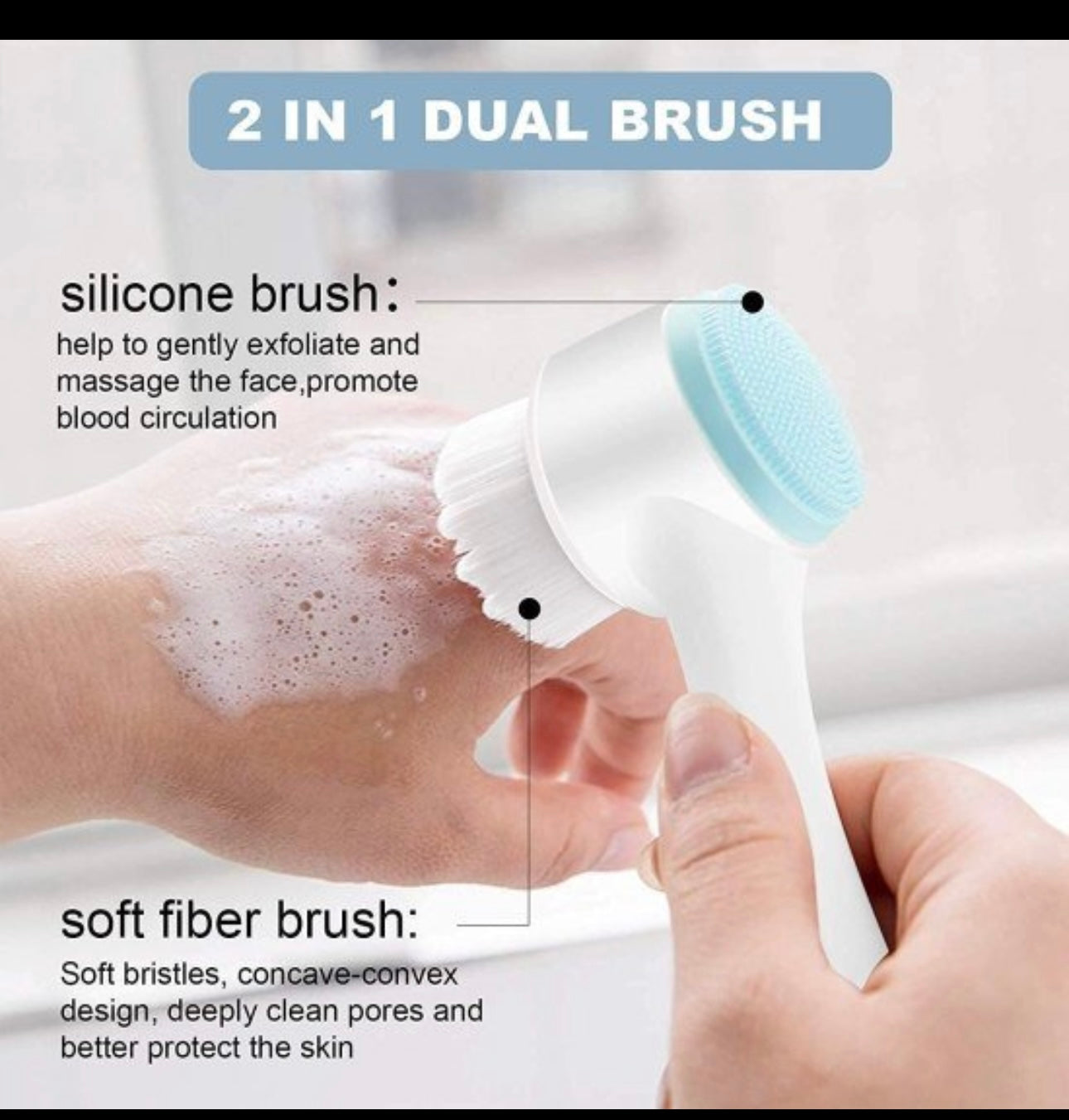 2 in 1 Face Scrubber