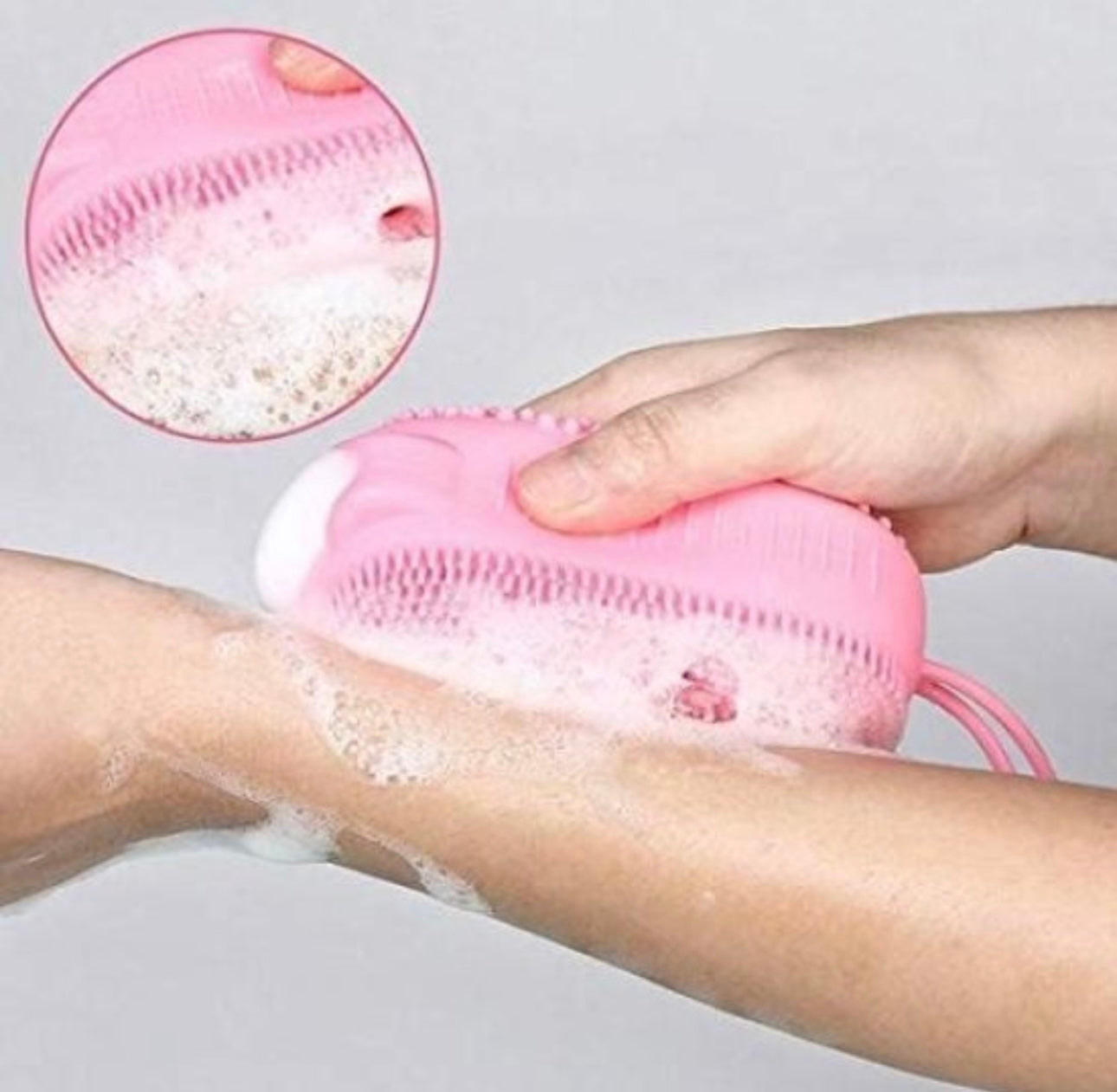 Bath Brush Silicone Body Scrubber Brush