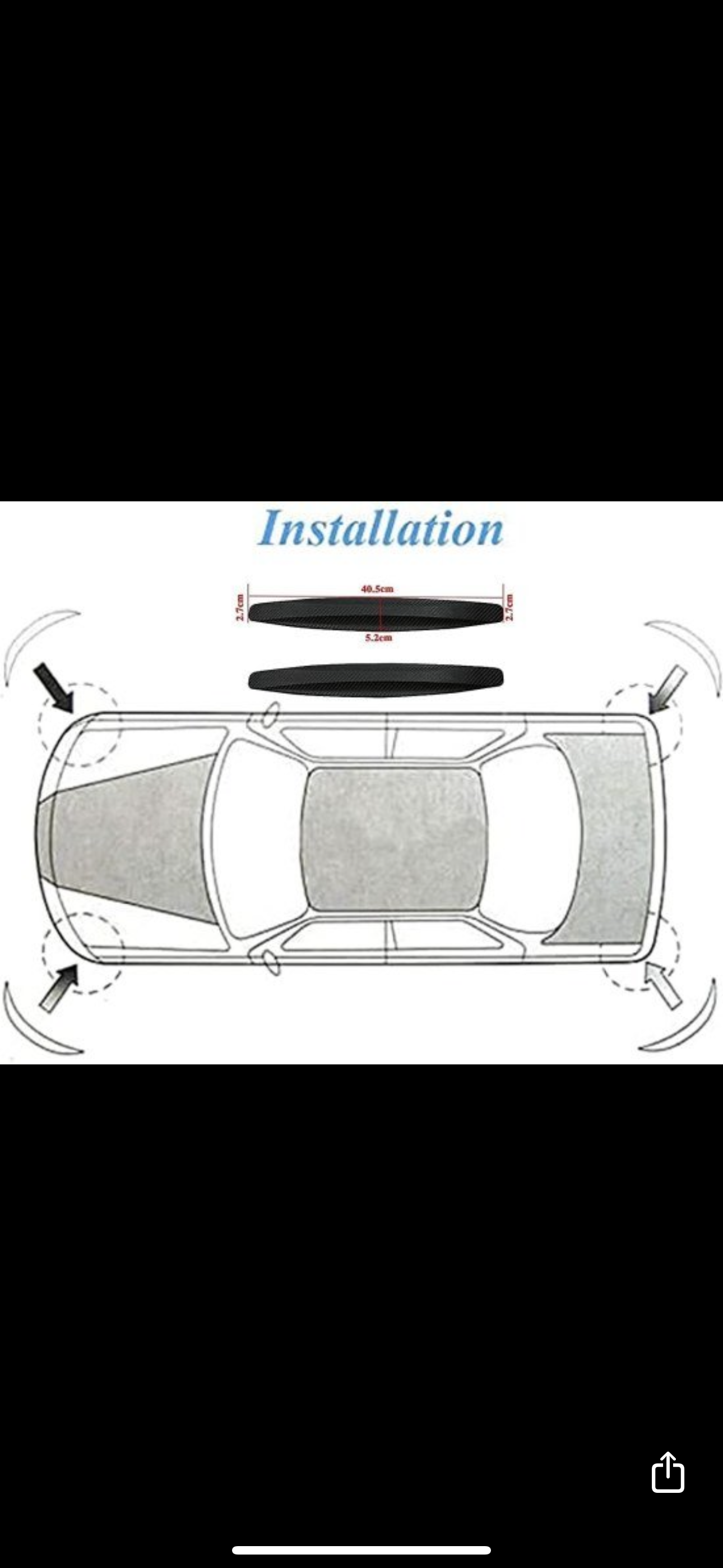 Car Bumper Guard 2 pc