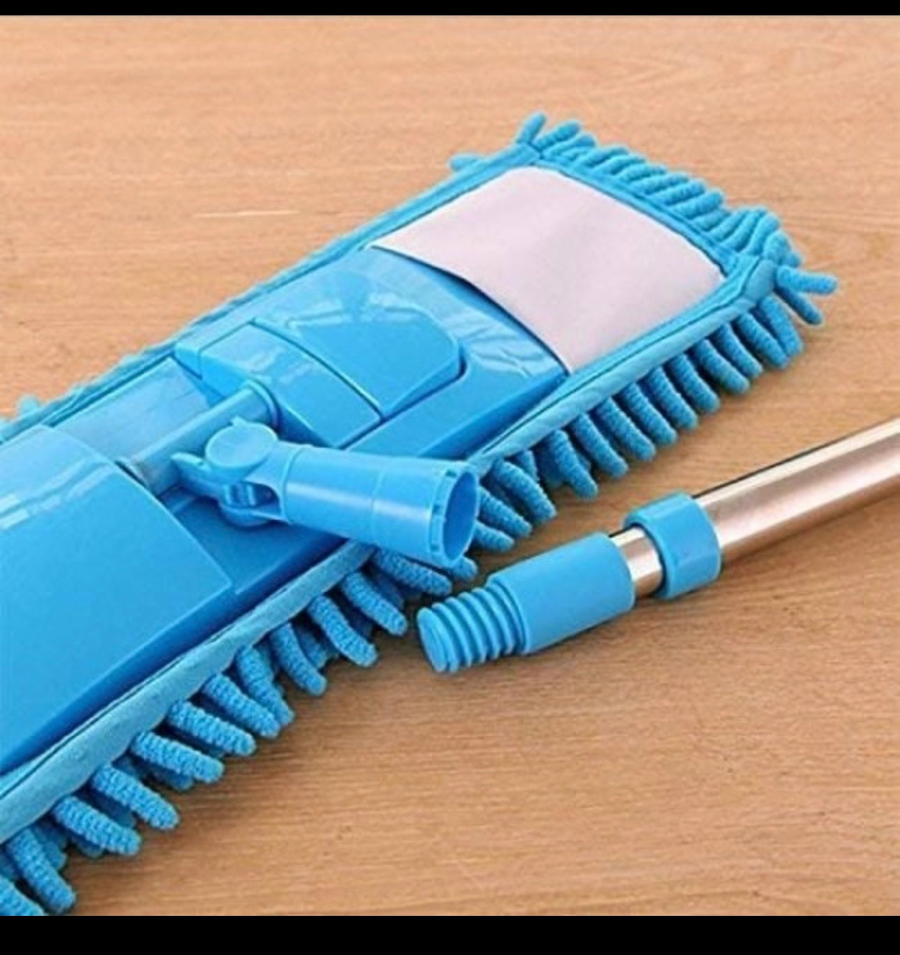 Microfiber Flat Mop Steel Rod