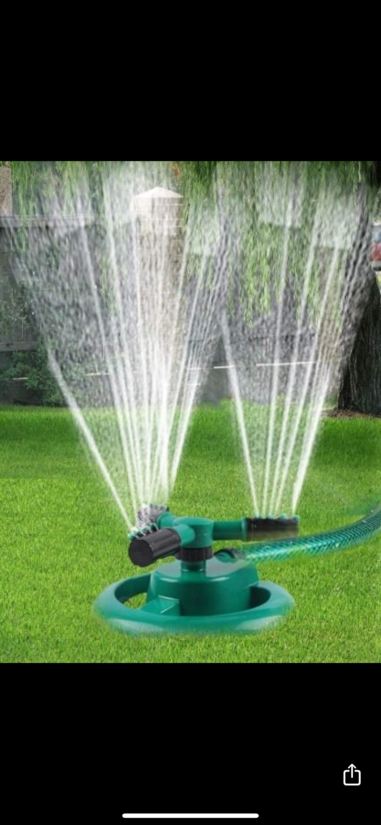 Garden Sprinkler 3 Arm Rotating