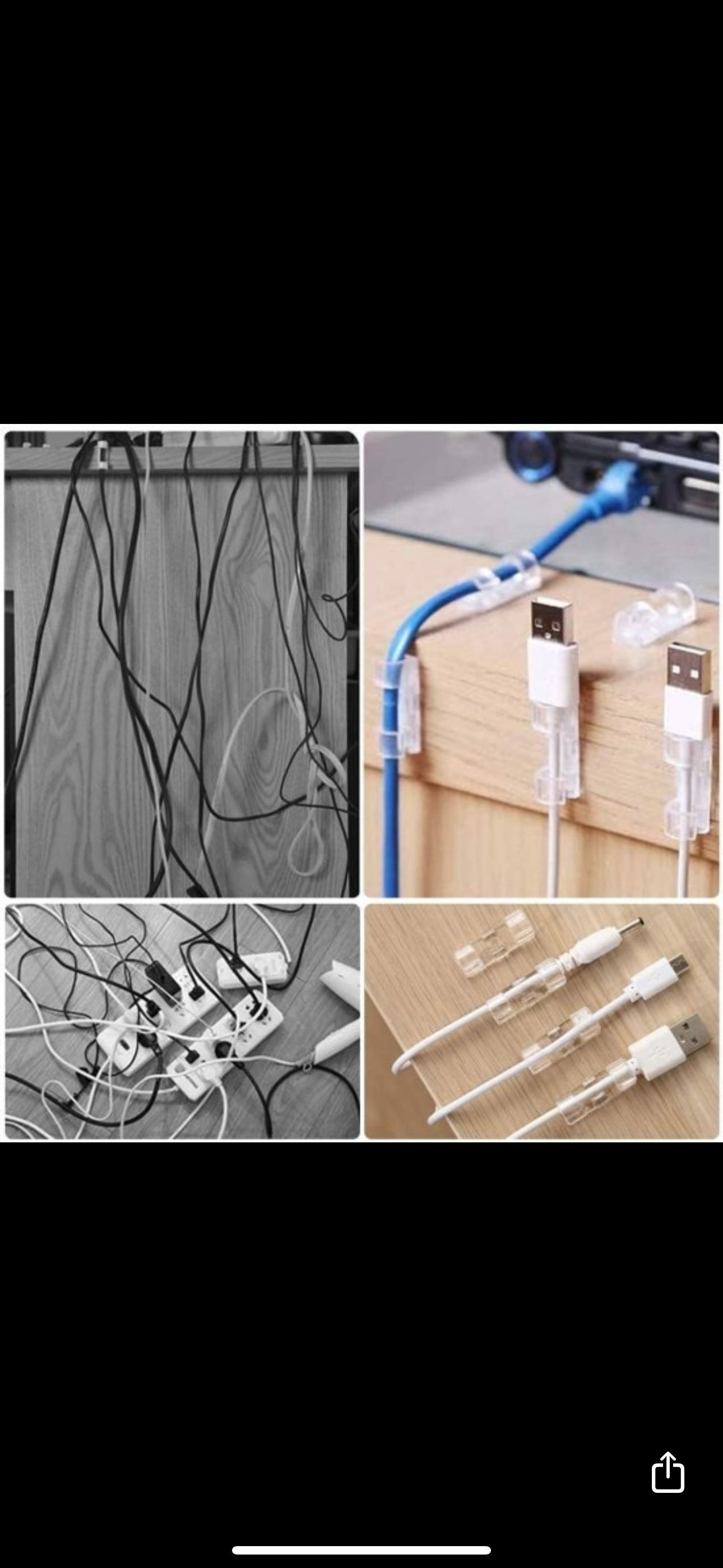 20 pc Cable Clip Organiser