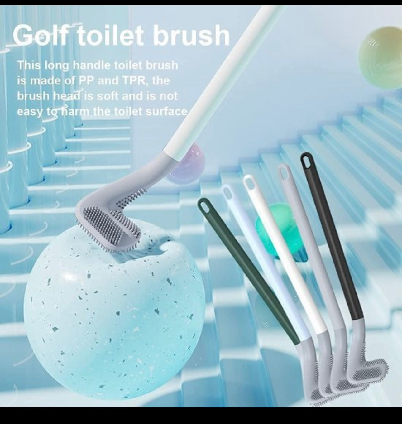 Long Handle Golf Toilet Brush