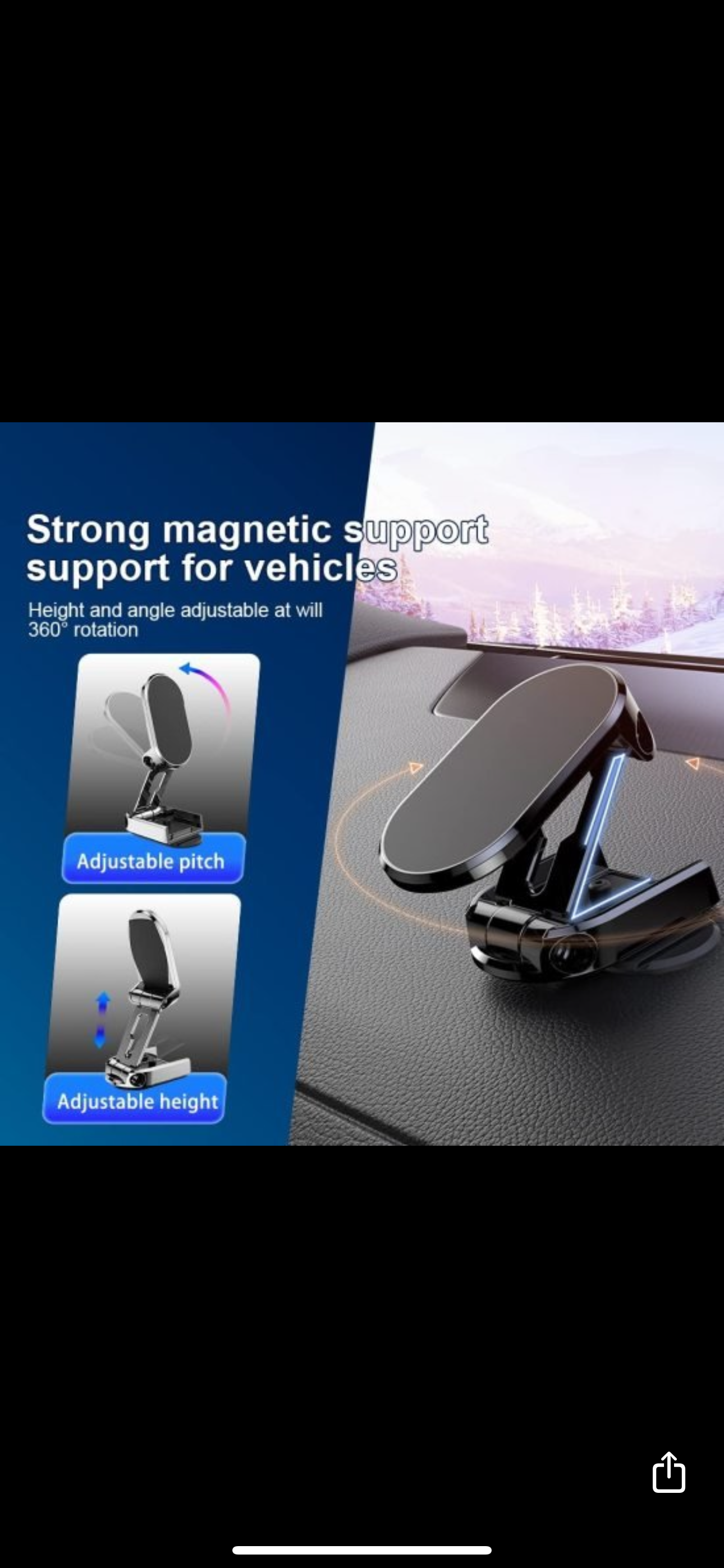 Magnetic Car Mobile Holder Metal