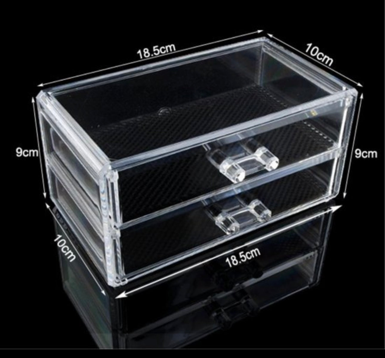 2 Drawers Acrylic Cosmetic Box