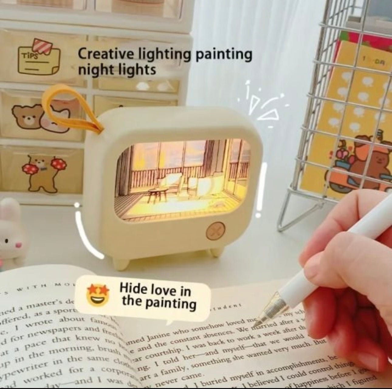 Kids Gift Sunset Night LED TV