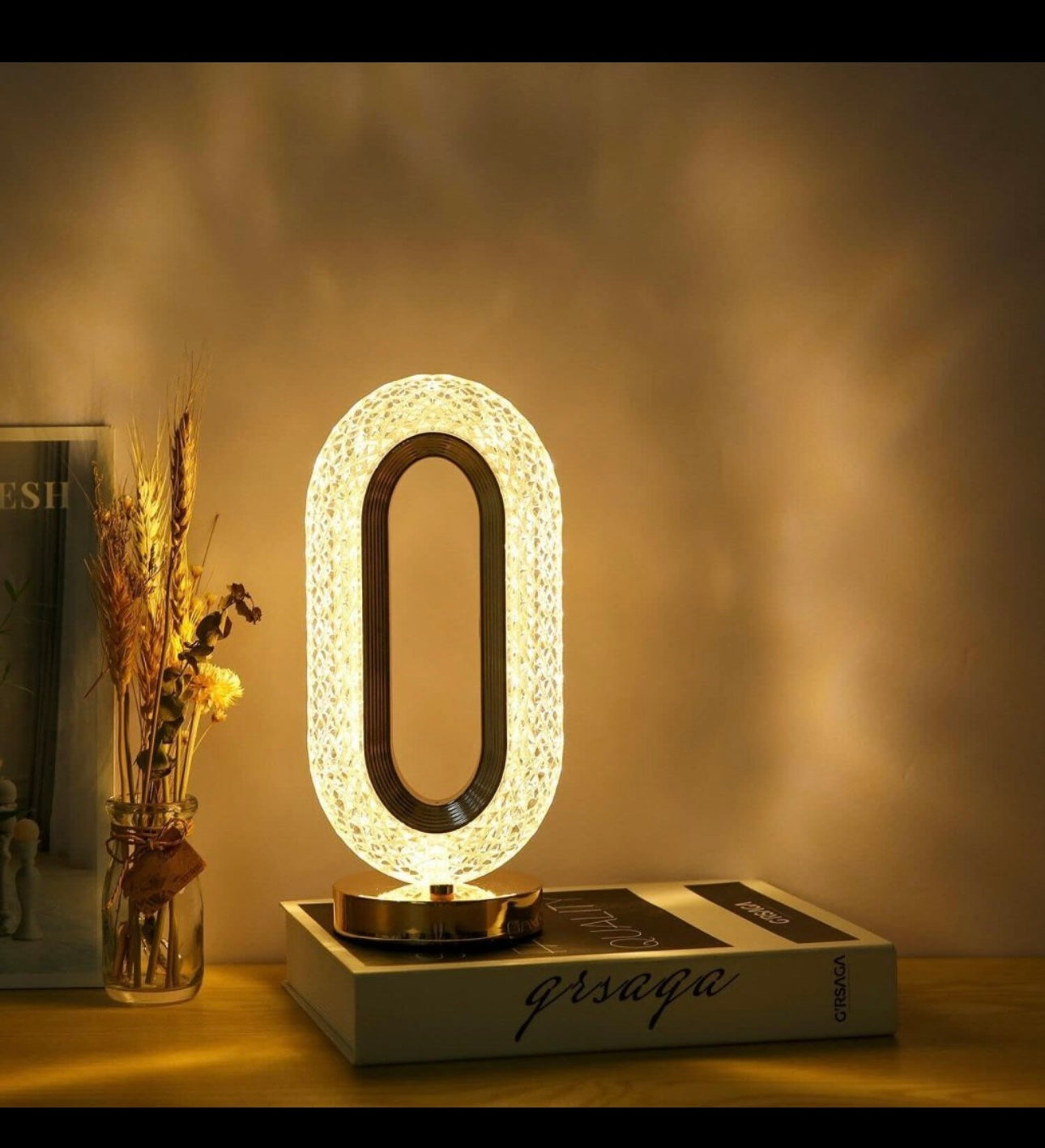 Oval Crystal Led Lamp