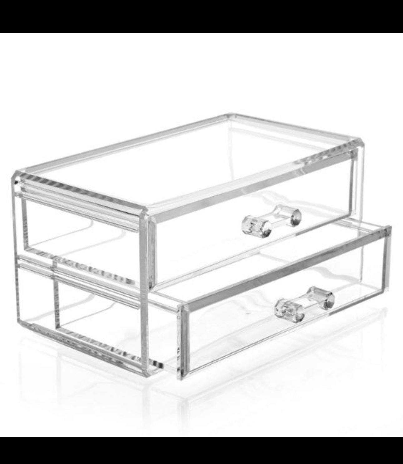 2 Drawers Acrylic Cosmetic Box