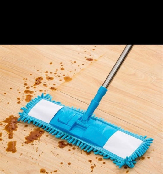 Microfiber Flat Mop Steel Rod