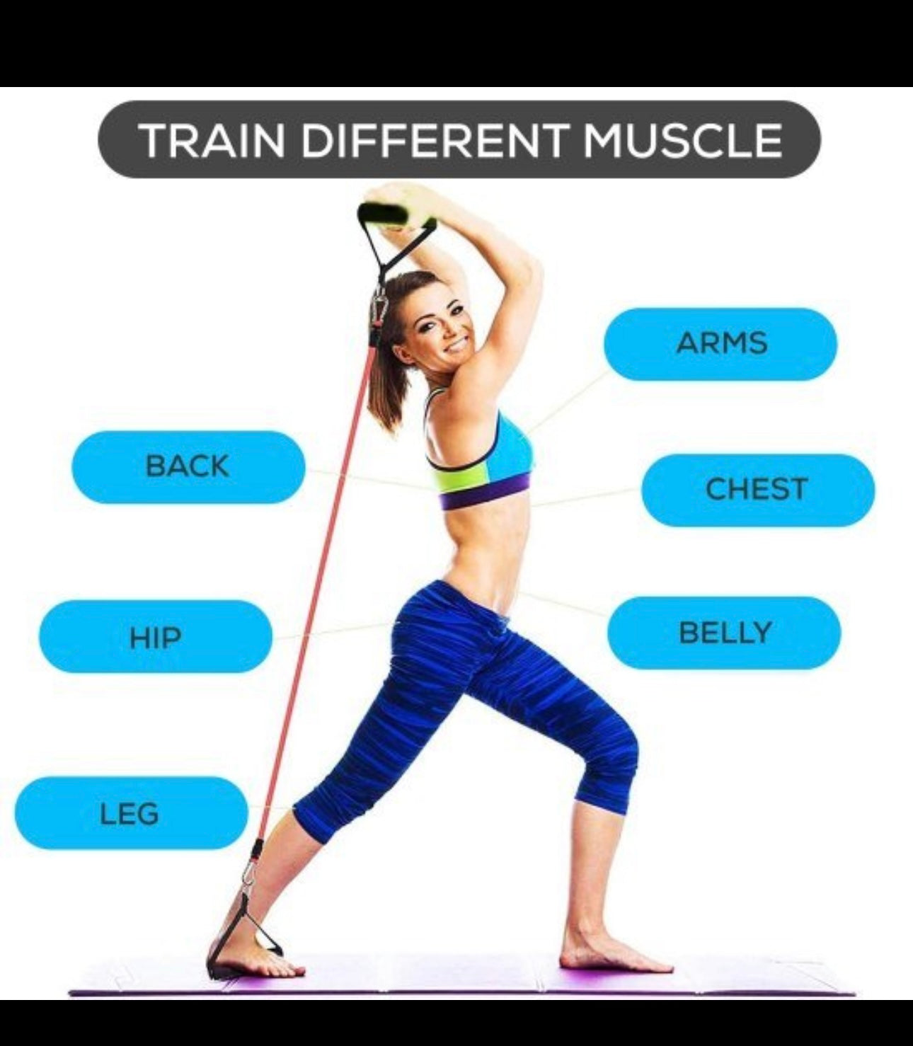 Power Resistance Band Set Exercise