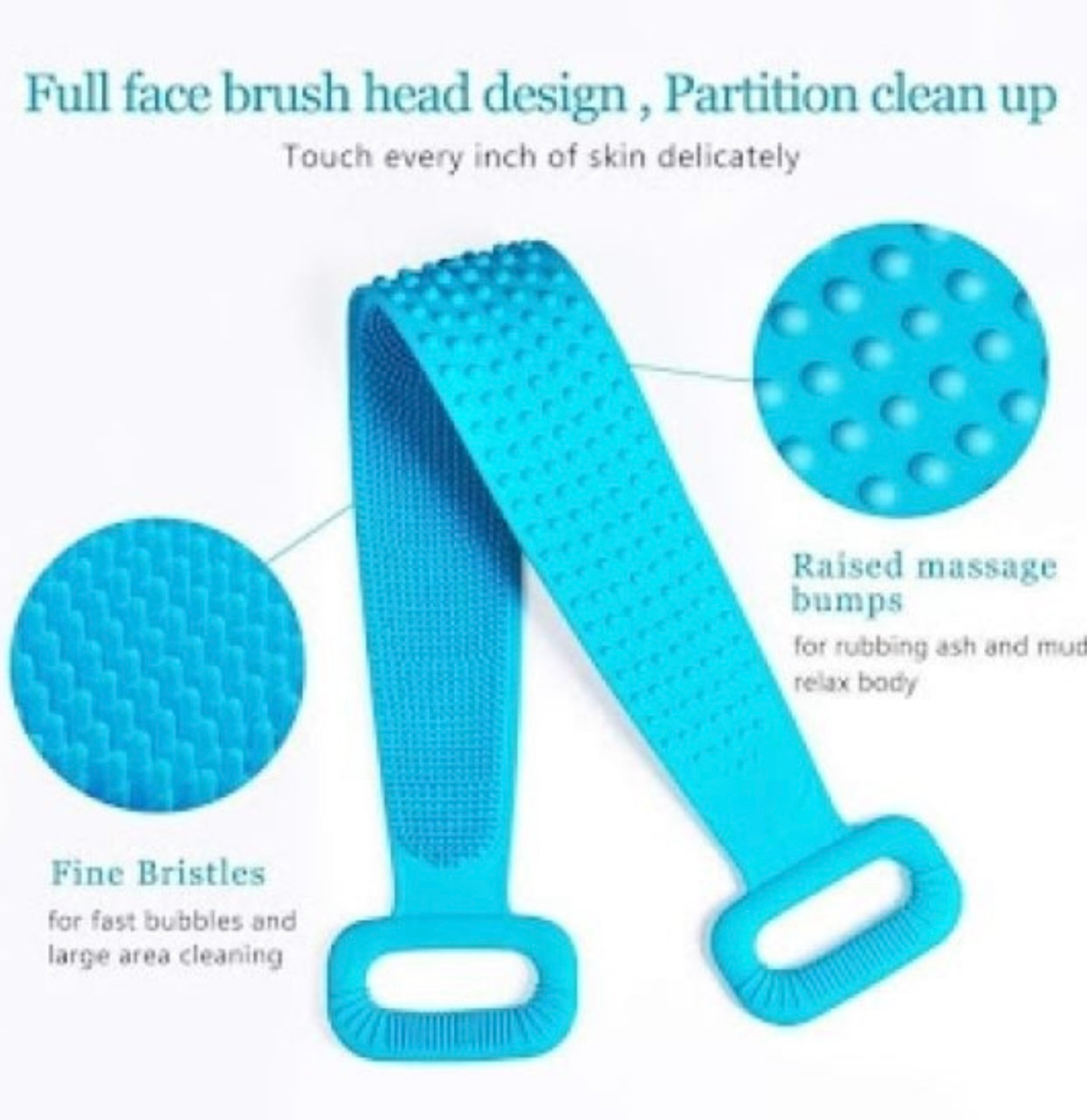 Silicon Body Scrubber Bath Belt