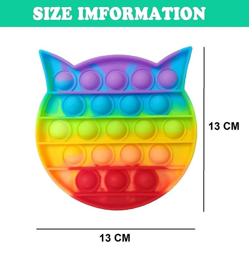 Cat Fidget Pop it Rainbow Toy