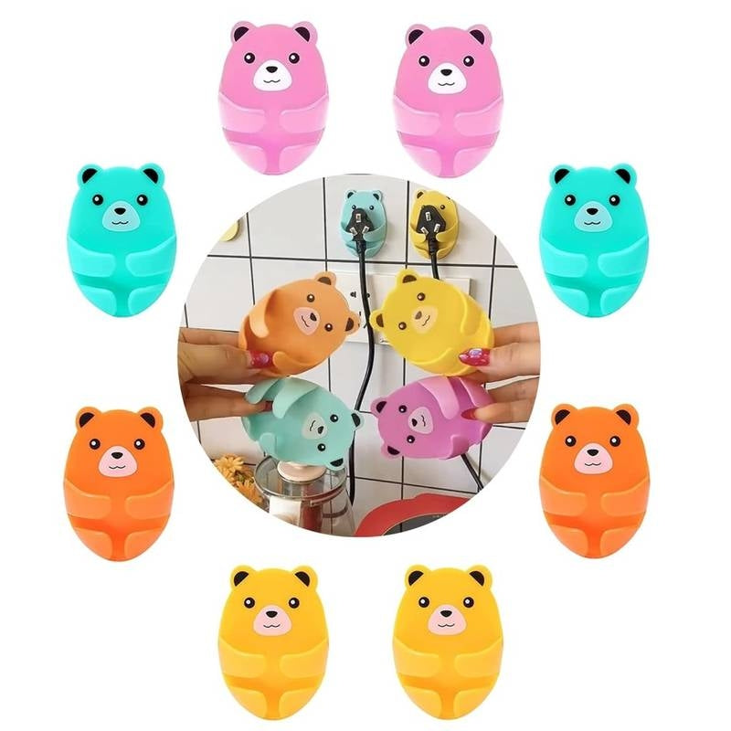 Plug Hook Wall Hooks Cute Bears