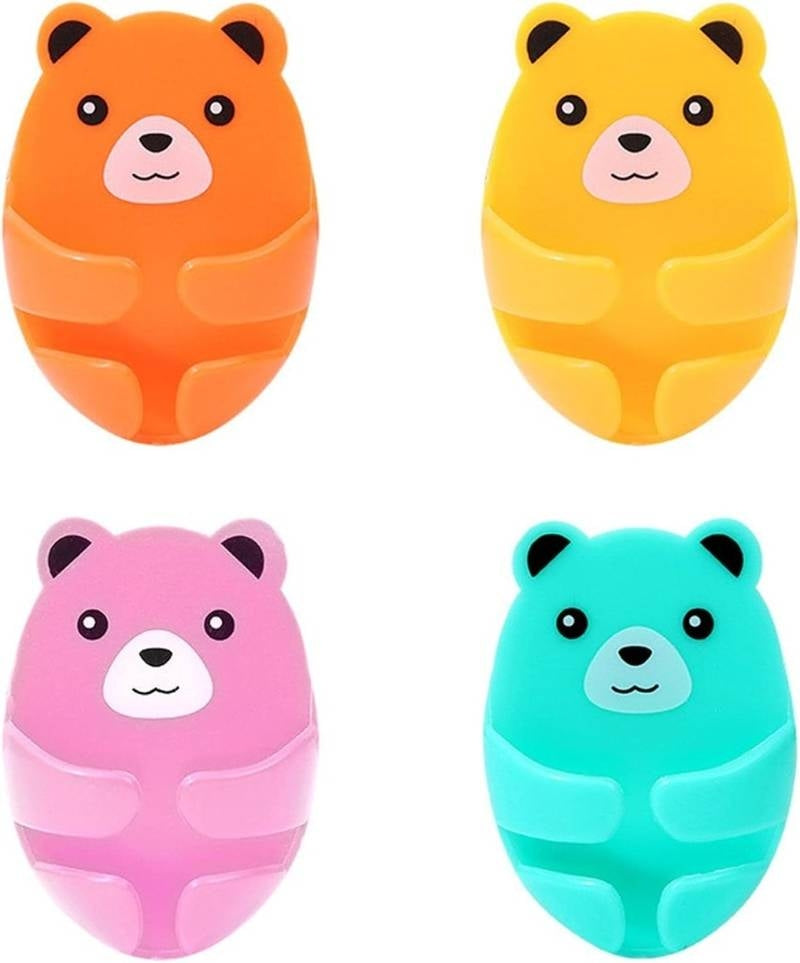 Plug Hook Wall Hooks Cute Bears