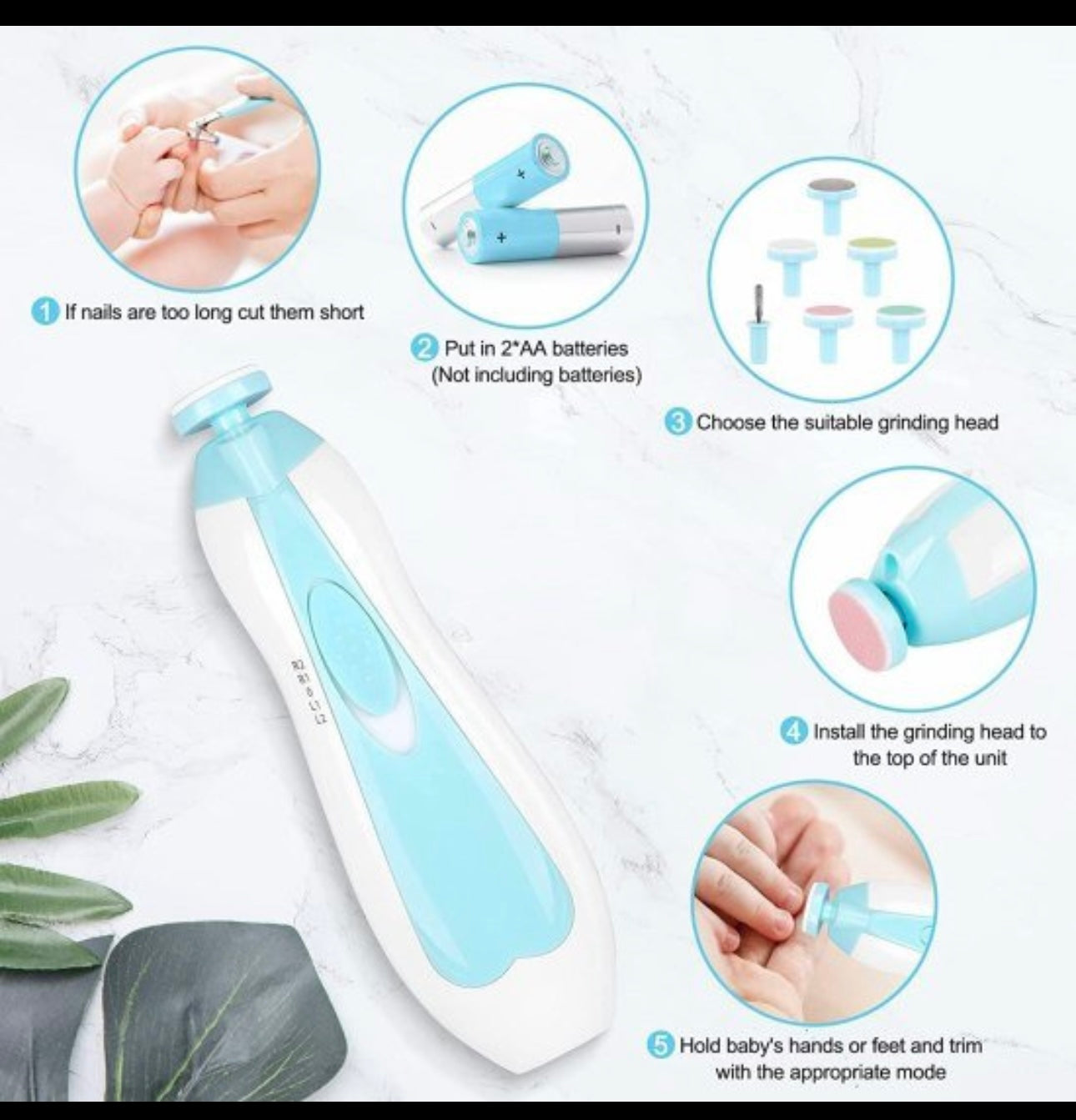 Baby Nail Electric Trimmer Kit