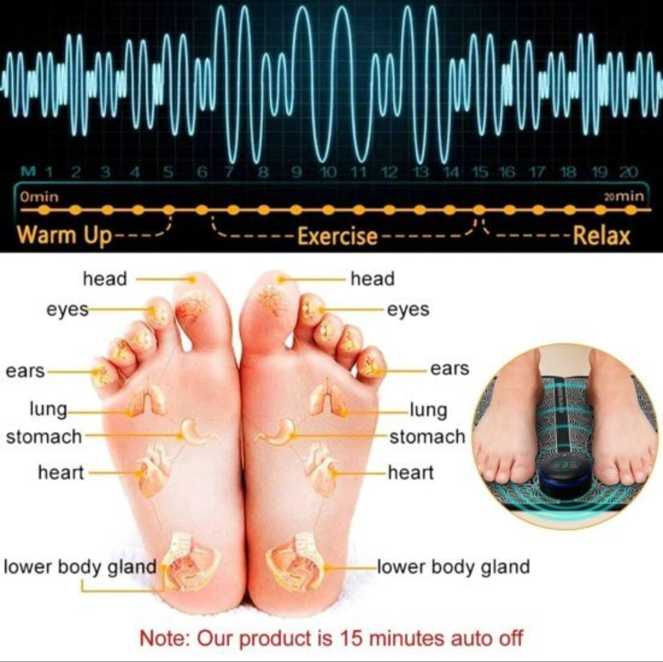 EMS Foot Massager Pad