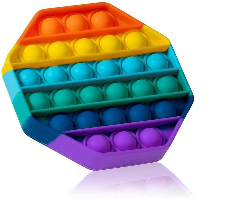 Octagon Fidget Pop it Rainbow Toy